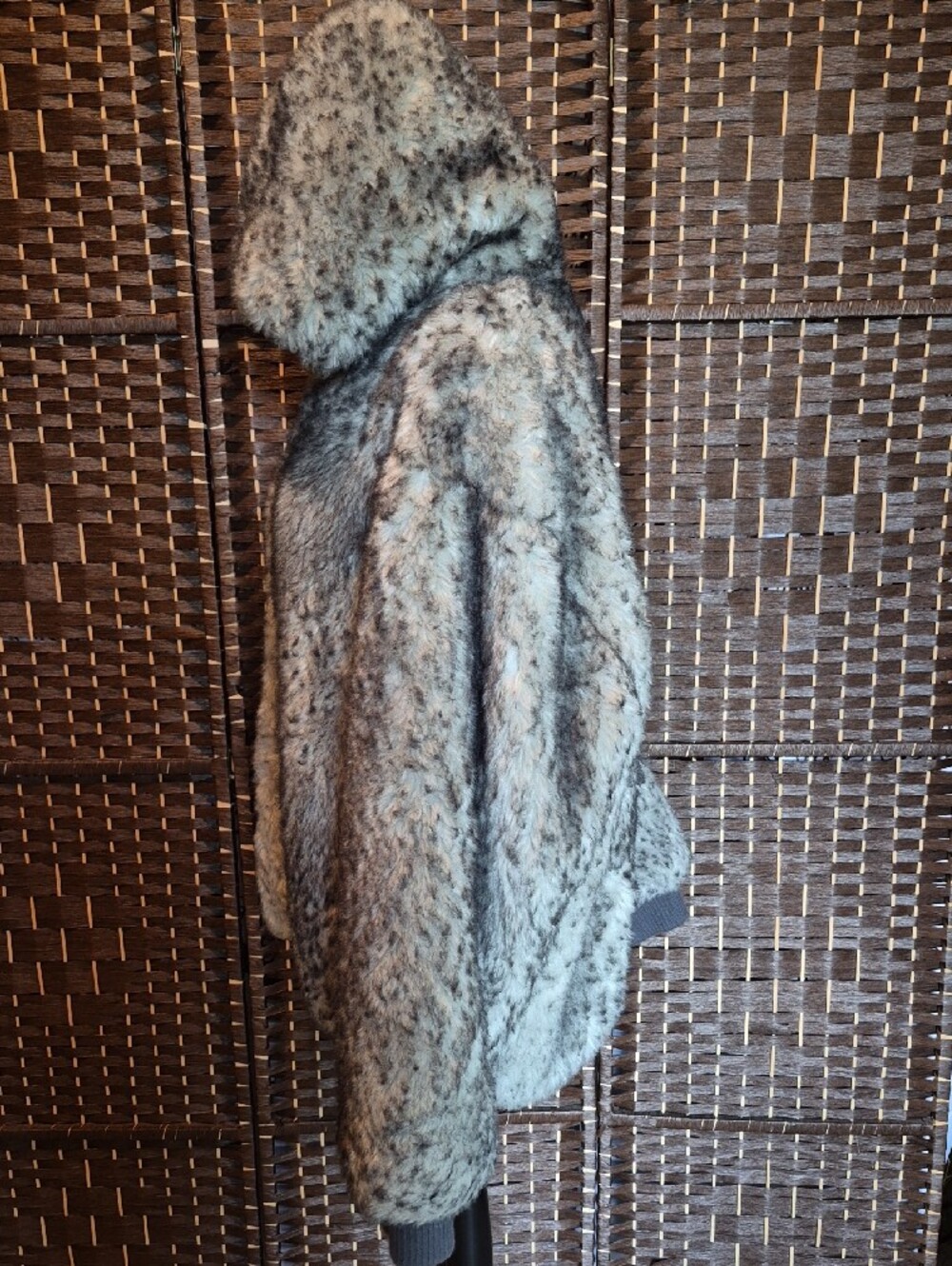 Blanćhe Faux Fur Hooded Jacket in Gray - Picture 3 of 9